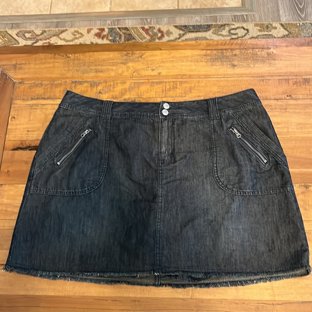 Lane Bryant Jean Skort with Zipper Detail - 20